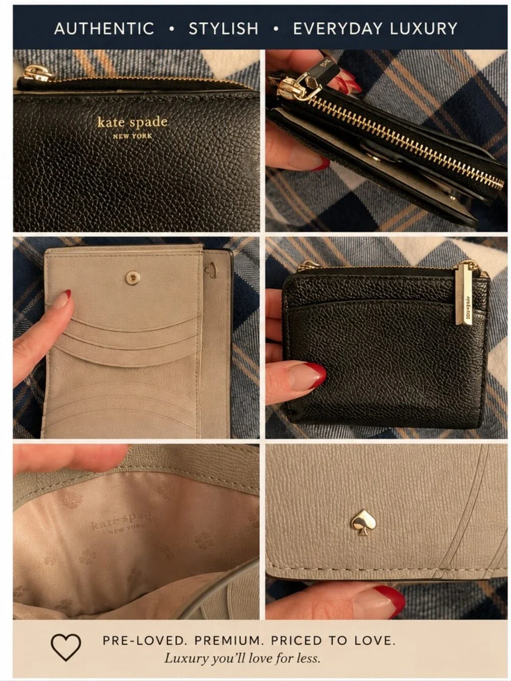 kate spade compact zip